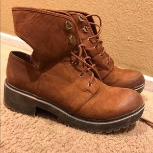 Dark brown boots